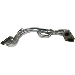 Turbo bypass pipe, Stainless Steel, polished