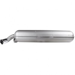 Rear exhaust double wall stainless steel - inside/outside, exactly according to original specifications