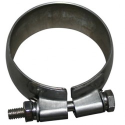 Exhaust clamp with bolt and nut, Ø75 mm