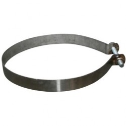 Exhaust metal band, 641 mm, 2 pcs. required, stainless steel