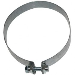 Exhaust metal band, 648 mm, right, stainless steel