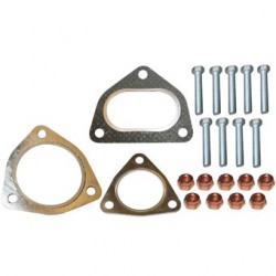 Mounting kit for pre-silencer/intermediate exhaust. 3 gaskets, copper nuts & bolts