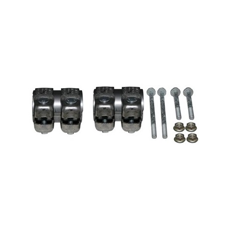 Mounting kit for rear exhaust with clamps, nuts & bolts